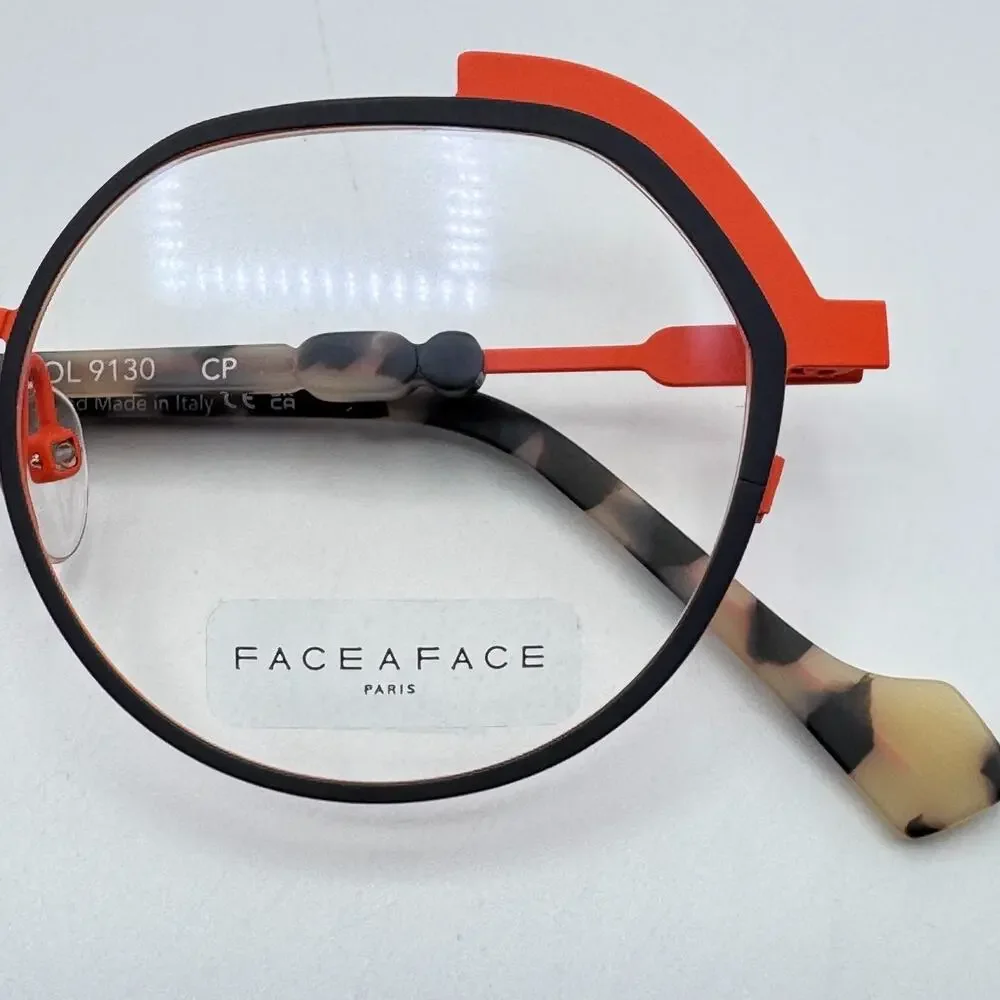 Face a Face Eyeglasses Frame Cialos 1 Col 9130 Dark Violet Geometric 47-20-144